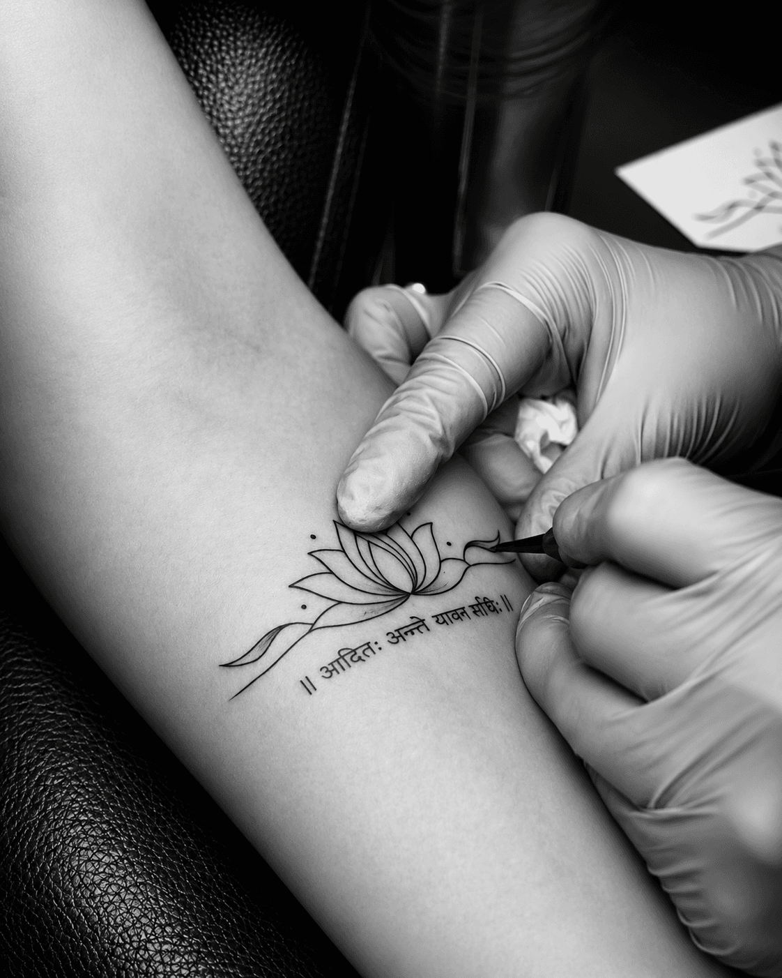 Lotus Tattoo Studio interior showcasing our premium custom tattoo environment in Gurugram